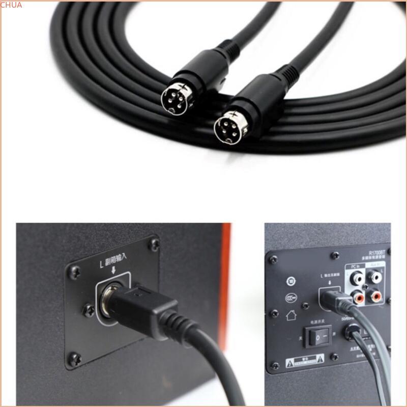 Chua กันน้ํา 4Pin DIN ลําโพงชายสําหรับ R1700BTR1600TIII ลําโพง