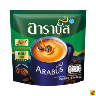 อาราบัส สปีด 3อิน1 กาแฟปรุงสำเร็จชนิดผง เอสเปรสโซ 16 ก. x 28 ชิ้น