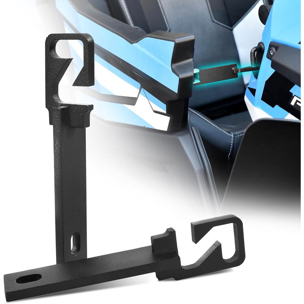 SAUTVS สลักประตูสําหรับ Polaris RZR, Rust-proof 4.5" Easy Latches Vent Extender ประตูที่ปลอดภัยเปิดส