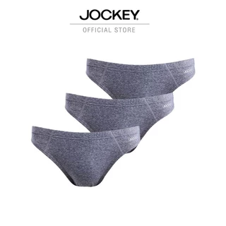 JOCKEY UNDERWEAR กางเกงในชาย ELANCE BIKINI X3 รุ่น KU 6099 BIKINI สีเทา (แพ็ค 3 ชิ้น)