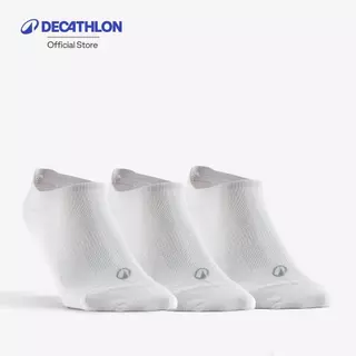 Decathlon Low Sports Socks Tri-Pack Rs 160 ถุงเท้ากีฬาหุ้มข้อรุ่น Rs 160 แพ็ค 3 คู่ - White