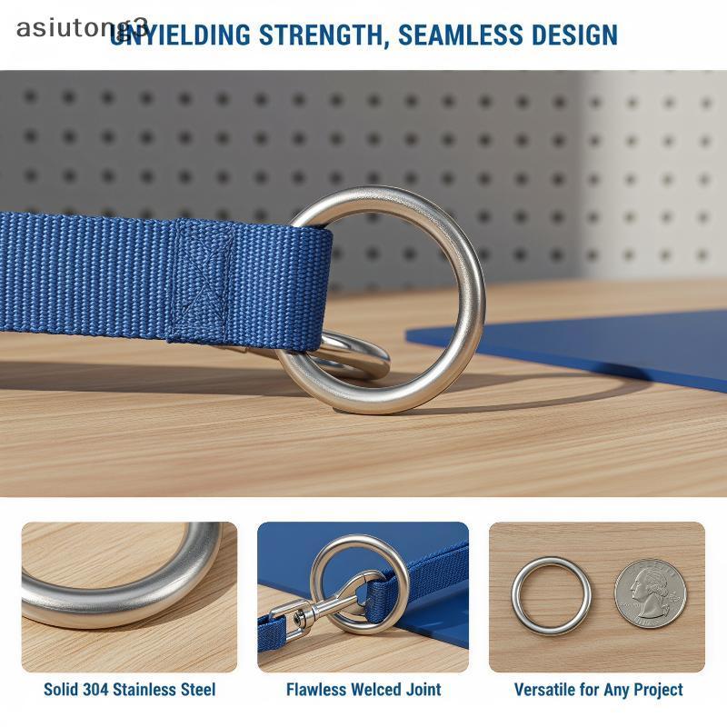 [ASI] 2 ชิ้นกันสนิม 304 สแตนเลส O แหวน Smooth Strong M3 M4 M5 M6 ขนาดเหมาะสําหรับประปา DIY Home Repa