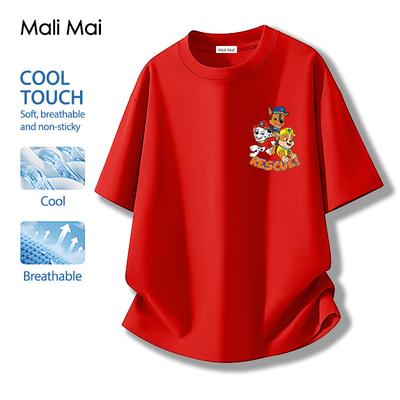 เสื้อยืดสตรี แขนสั้น ใส่สบาย ไม่หด การ์ตูน PAW Patrol 2026 ใหม่ ระบายอากาศได้ (ส่งเร็ว จัดส่งจากไทย)