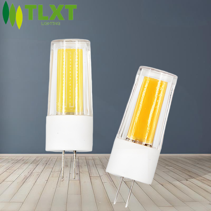 TLXT หลอดไฟ LED หรี่แสงได้ COB G4 G9 220V 5W แสงอบอุ่น 3000K แสงสีขาว 6000K