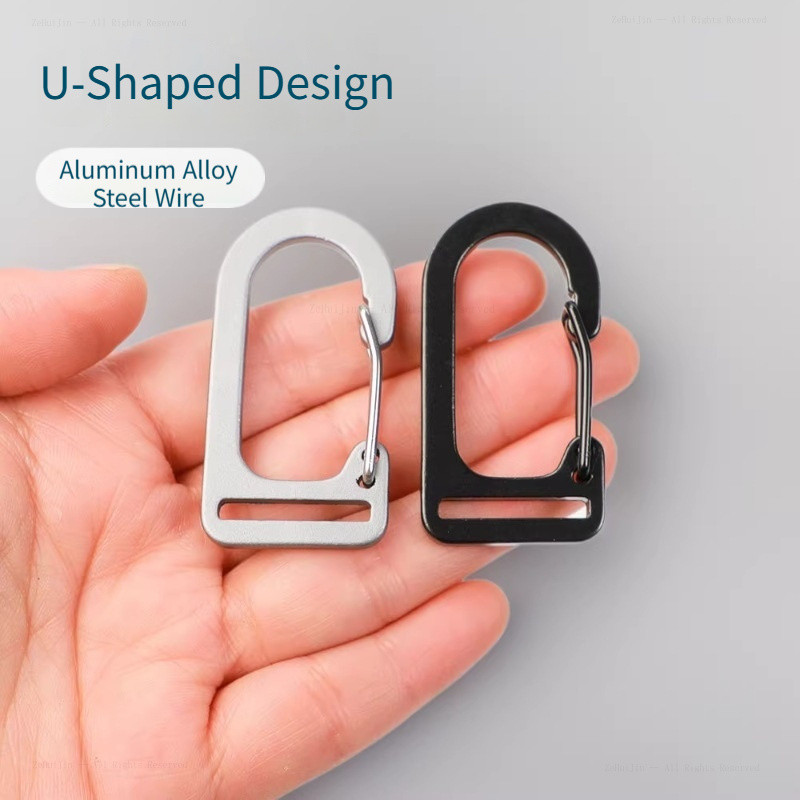 ประตูลวด U-Shape อลูมิเนียมหัวเข็มขัด 2 ซม.น้ําหนักเบา 5 กก. โหลดสําหรับกระเป๋าเป้สะพายหลังสายรัดกระ