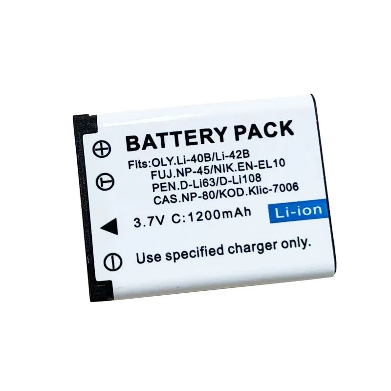 100% ใหม่ 2PCS LI-42B LI-40B แบตเตอรี่กล้องสําหรับ OLYMPUS EN-EL10 F-NP45 EX-Z270 EX-Z280
