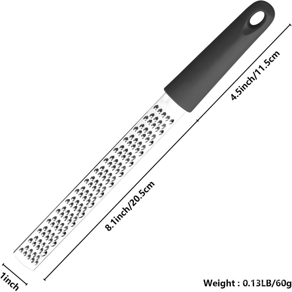 PremiumLemonZester&CheeseGrater,StainlessSteelBladewithHandleandCover,forCitrus,Parmesan,Gargar,Ging