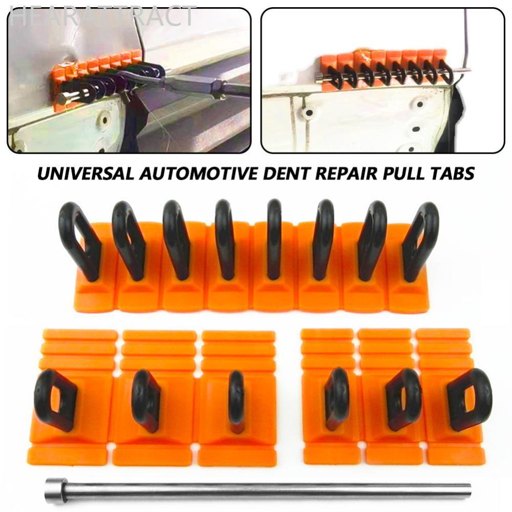 HEARATTRACT Universal Paintless กาวดึงแท็บ Dent Car Dent Repair ดึงแท็บชุดเครื่องมือ Dent Puller Kit
