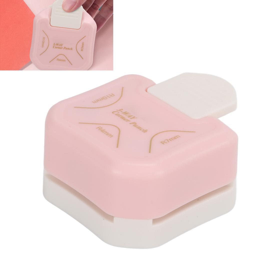3 in 1 R4 R7 R10mm มุม Rounder Punch แบบพกพาเครื่องตัดกระดาษสําหรับ Home Office ประหยัดแรงงานสะดวก S