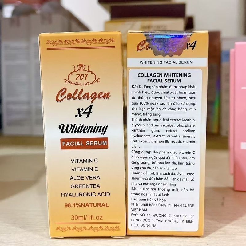 เวียดนาม 701 Collagen X4 Whitening Serum 30mlp8.12