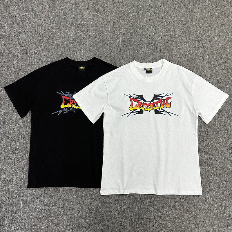 VLONE FOG VLONE FOG Corteiz Graffiti พิมพ์ฤดูร้อนหลวม Casual Street เสื้อยืดแขนสั้นผู้ชาย