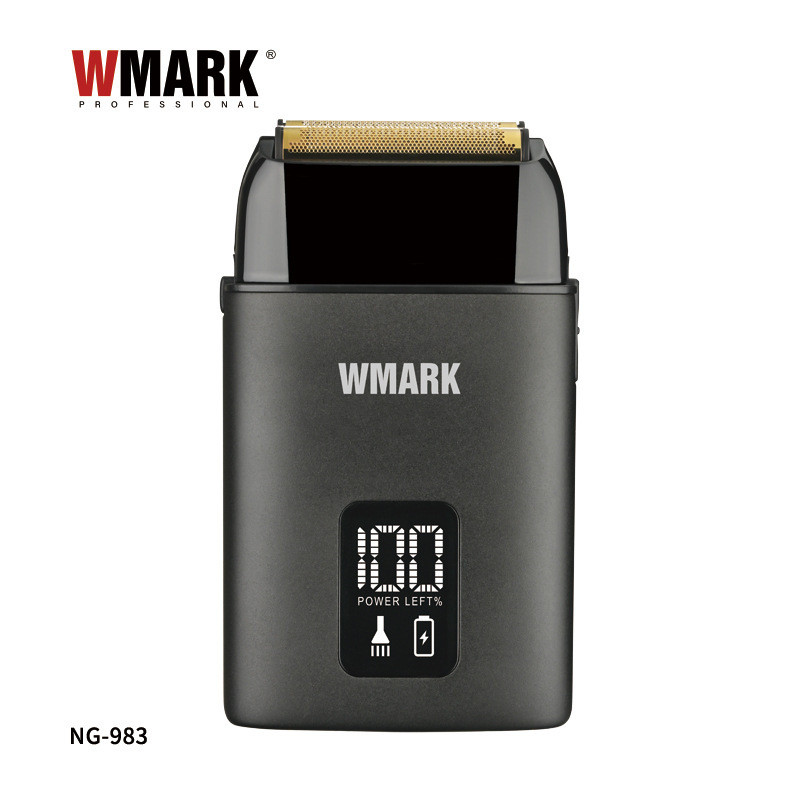 เครื่องโกนหนวดไฟฟ้าสำหรับผู้ชาย WMARK รุ่นใหม่ NG-983 ใบมีดสามชั้นเคลือบไทเทเนียมพร้อมตะแกรงสเตนเลสส