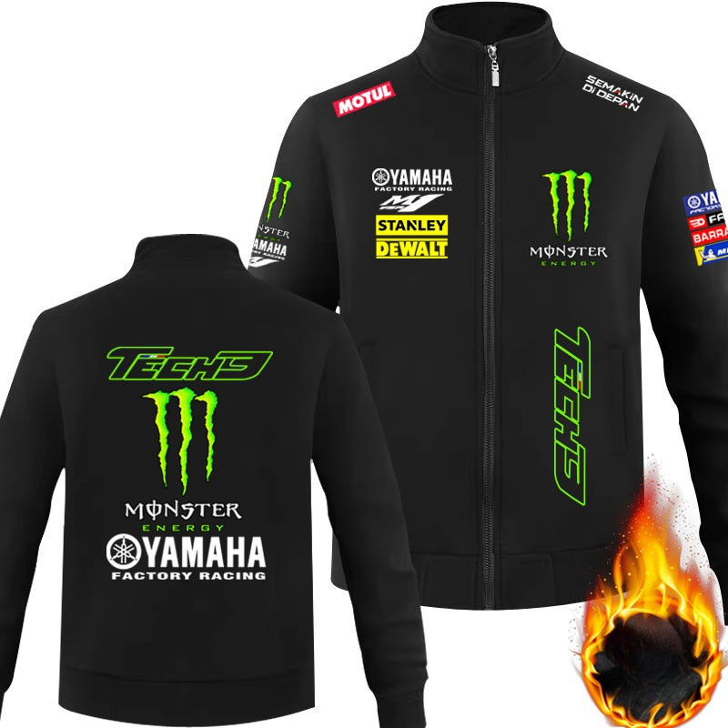 【2026สินค้าใหม่】เสื้อแจ็คเก็ตซิป เสื้อสเวตเตอร์คอตั้งแบบลำลองพร้อมซิปสำหรับทีมโรงงาน YAMAHA Yamaha MotoGP M-3XL