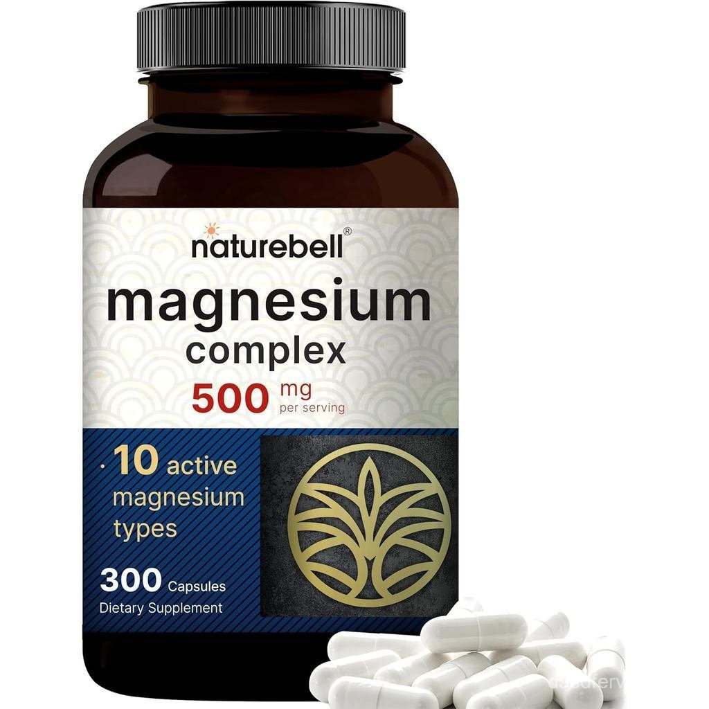 คอมเพล็กซ์500มก.,300แคปซูล|10-in-1Glycinate,Citrate,Malate&More|ChelatedFormforEasyAbsorption|K23U W