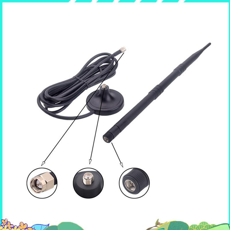 -IoT 8dBi 915MHz Stick Antenna สําหรับพร้อมฐานแม่เหล็ก Bendable สําหรับ Wi-Fi Router Bluetooth Signa