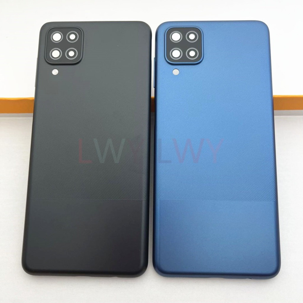 สําหรับ Samsung Galaxy A12 A125 A125F SM-A125F ฝาหลังแบตเตอรี่ด้านหลังประตูกรณีอะไหล่ซ่อมเปลี่ยน