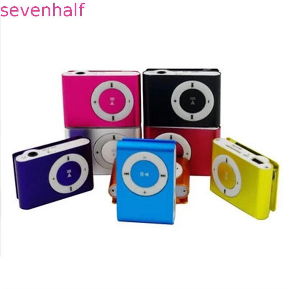 SEVENHALF MP3 Player กันน้ําแฟชั่น Media Player โลหะ 3.5 มม.กระจกกีฬา MP3