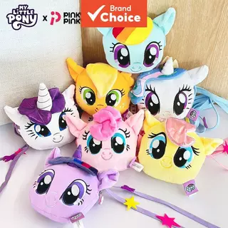 กระเป๋าตุ๊กตายัดนุ่นสไตล์โรงเรียนสุดน่ารัก My Little Pony Pinkie Pie และ Twilight Sparkle ของขวัญยอดนิยมสําหรับแฟนๆ ผู้หญิง