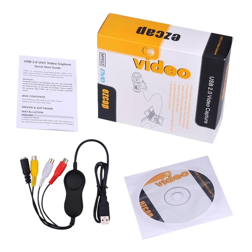 EzCap 158 Usb 2.0 ถึง Rca Av Video Capture