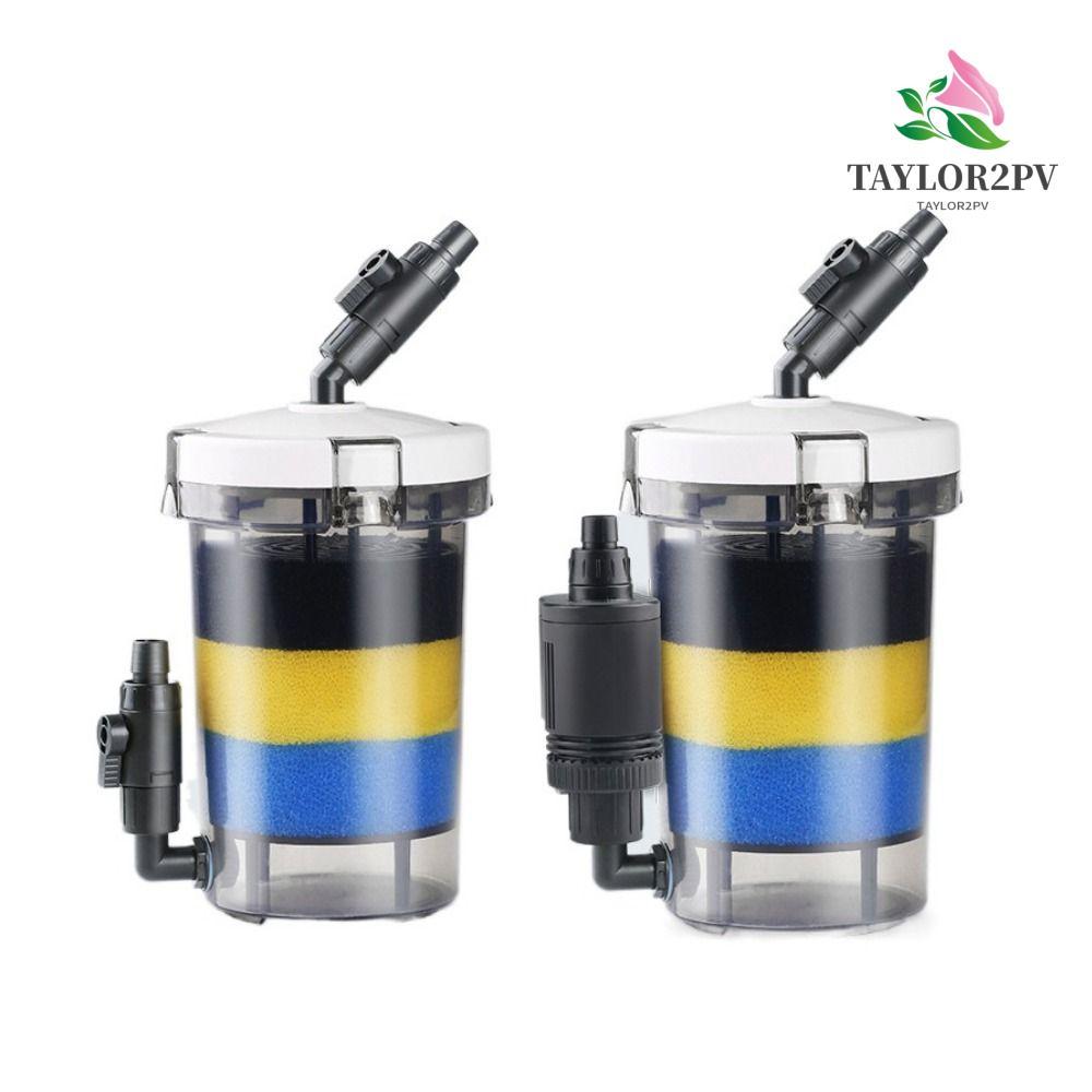 TAYLOR2PV Pre-Filter Fish Tank Filter Barrel, ถังปลาพลาสติก 6W, ปฏิบัติ Ultra-quiet Pre Filter Bucke