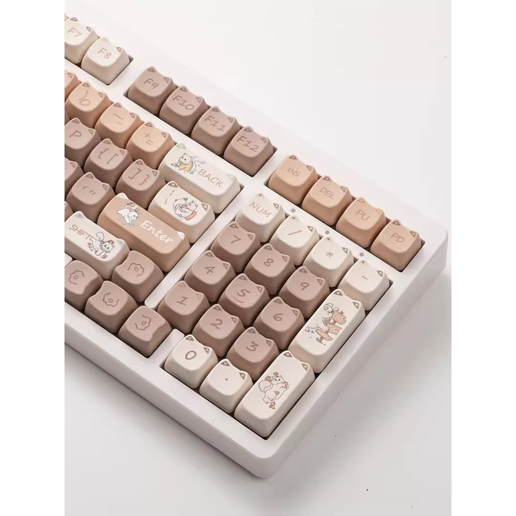 Keycap MAO Naughty Cat Cat Cat หูแมวน่ารักเหมาะสําหรับ RK Tarantula F81 F99 F87 VGNs99 98pro