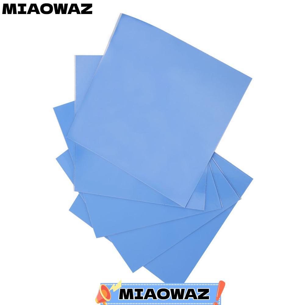 MIAOWAZ แผ่นรองนําความร้อนซิลิโคน 5 ชิ้น, 100x100x0.5 มม. 250 °C แผ่นความร้อน, แผ่นนําความร้อนฉนวนกั