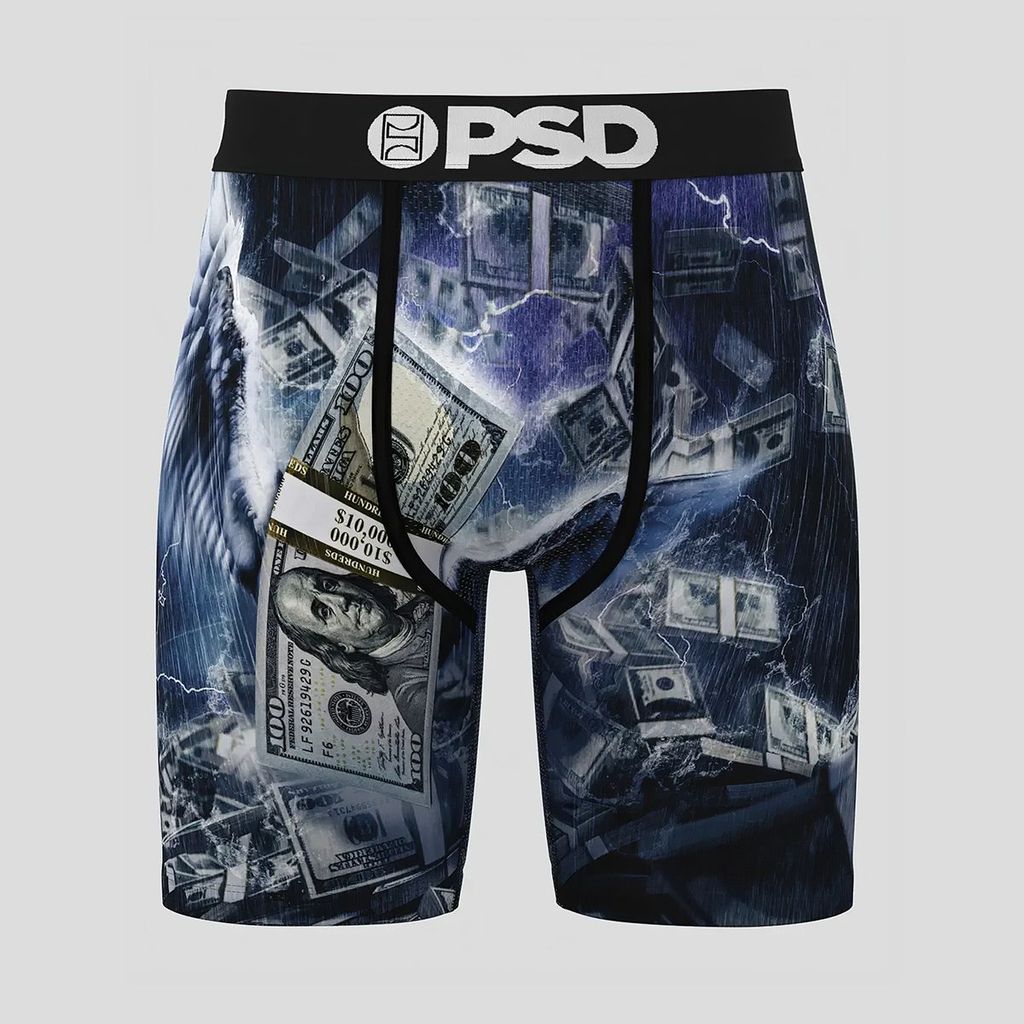 2026 สไตล์ใหม่ Street สวมใส่ยี่ห้อ PSD ผู้ชายขยายกางเกงนักมวย Dollar พิมพ์ฟิตเนสกีฬา Anti-Wear ขา Br