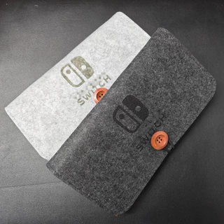 Switch Felt Pouch for Switch 1/ 2/ OLED/ Lite Portable Carrying Bag 4/5 Game Cartridges Card Slot [สต๊อกในพื้นที่]
