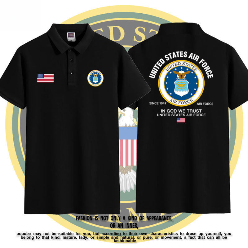 [พร้อมส่ง] เสื้อโปโลคอปกแขนสั้น เครื่องหมายทหารเรืออเมริกา USA สำหรับผู้ชายผู้หญิง ผ้าฝ้าย100% แฟชั่นสุดฮิต น่าใส่ปร