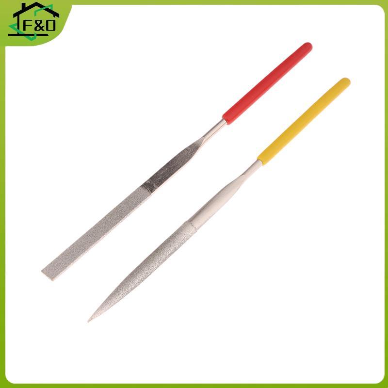 F&O 1 PC Mini Rasp แฟ้มเพชรสําหรับเครื่องประดับโลหะหินขัดไม้เซรามิคมือแกะสลักเครื่องมือมือเข็มแฟ้มเค
