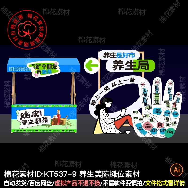 แผงลอยสุขภาพ Meichen Market Gourmet Night Market kT Board Photo Punch Point Stall Layout Stall Marke