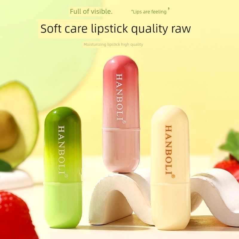 ลิปมัน lip balm HANBOLI Vaseline Lip Balm หญิง Anti-Drying Exfoliating Dead Skin Fade Lip Lines Stud