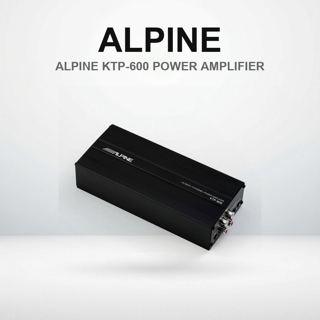 เพาเวอร์แอมป์ดิจิทัลในรถ Alpine (KTP-600) | Alpine Digital Power Amplifier, KTP-600