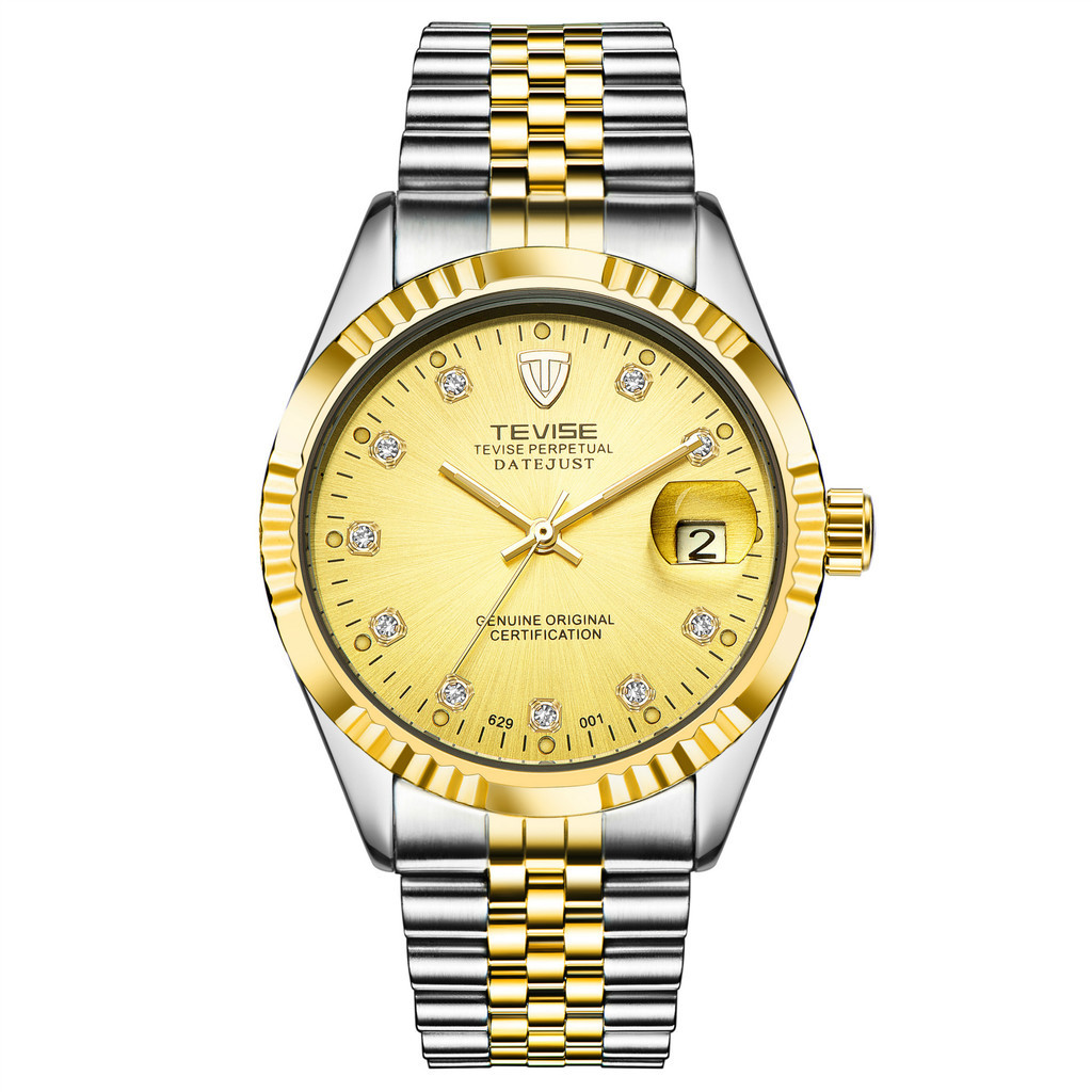 นาฬิกาสวิส TEVISE TEVISE นาฬิกากันน้ํา Luminous นาฬิกาผู้ชาย Full Mechanical นาฬิกาผู้ชาย