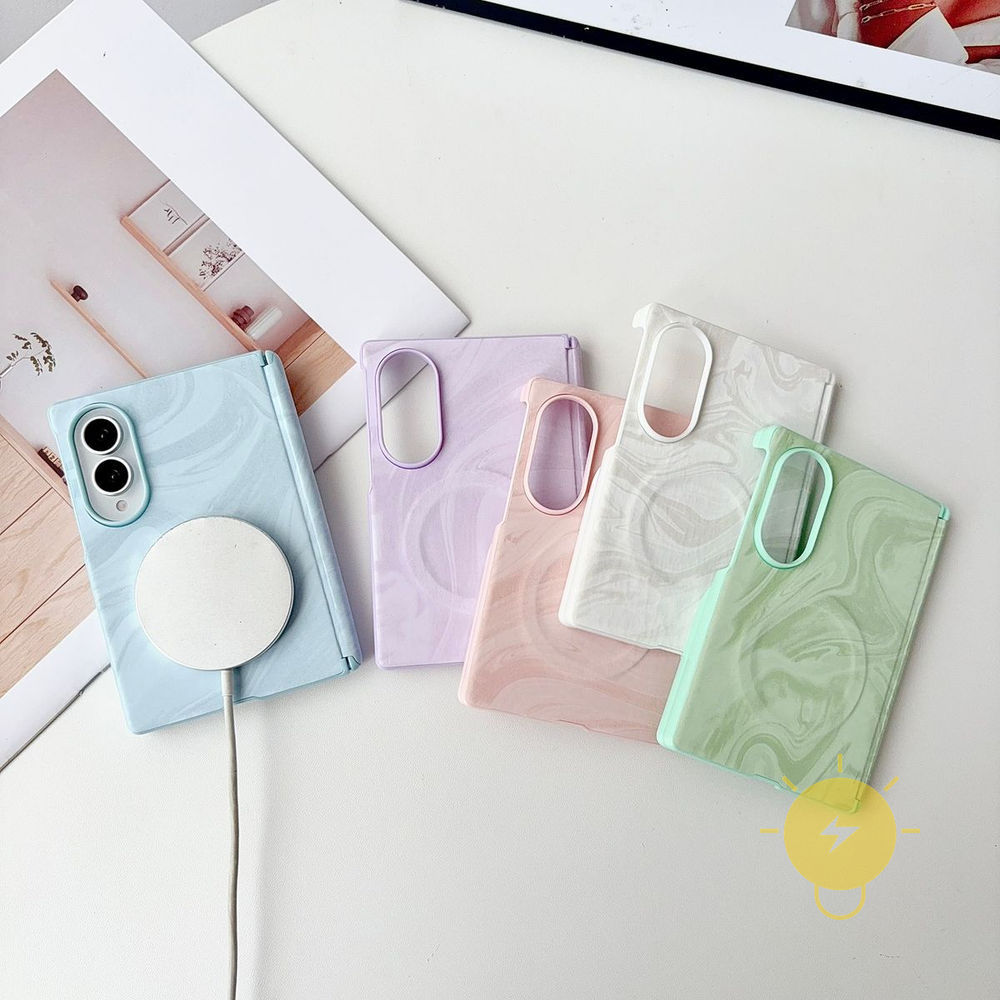 For Z Fold 8 case เคสมือถือ Magnetic TPU Water Ripple Water Ripple เคส Phone Case For SAMSUNG Galaxy
