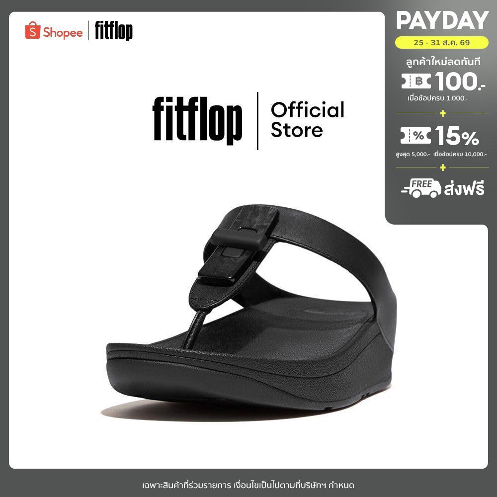 FITFLOP COMM-FINO RESIN-LOCK T/P รองเท้าแตะแบบหูหนีบผู้หญิง รุ่น GQ1-001 สี BLACK