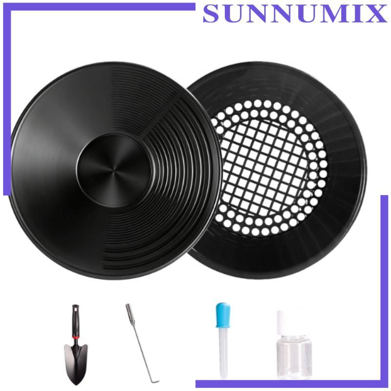 [Sunnimix] กระทะสีทอง Stepped Pan with Grooves Double Riffle Prospecting Pan