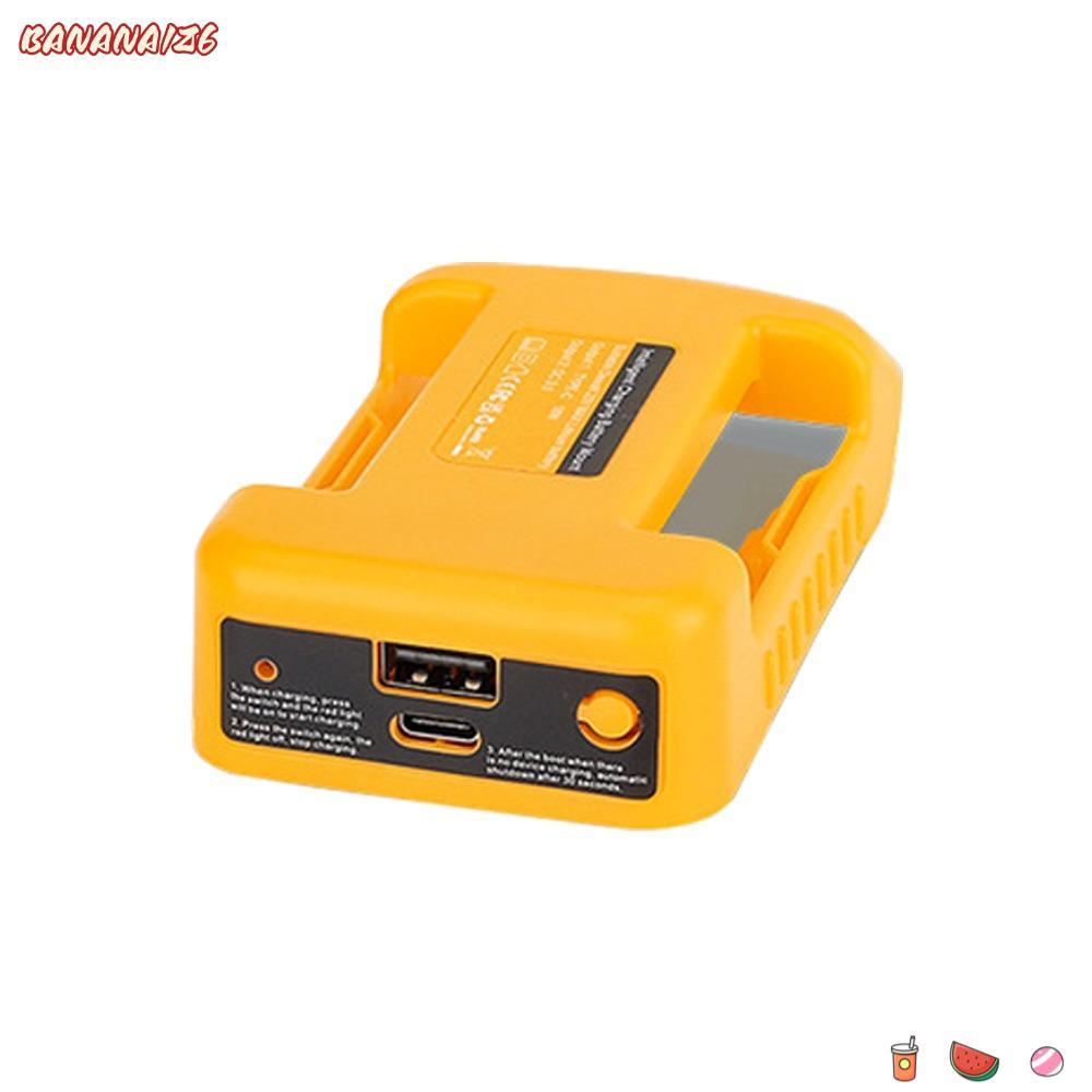 BANANA1Z6 Dual Output Power Adapter, 20V Input Belt Clip Battery Adapter Converter, Belt Hook Wall M