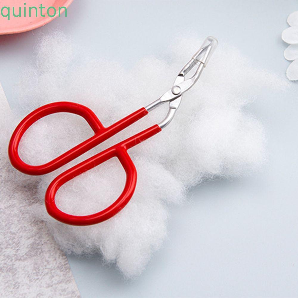 QUINTON Zip Tie Remover, สแตนเลสซิลิโคน Handle Cable Tie Opener, Zip Tie Tool Bent Tip Compact Reusa