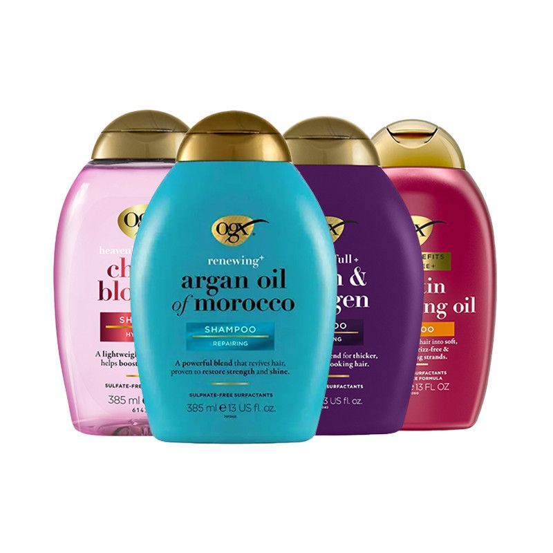 ต้นฉบับข้ามพรมแดน OGX Repairing Oil Control นําเข้าครีมนวดผมแชมพูปรับปรุง Frizz Conditioner Plumping