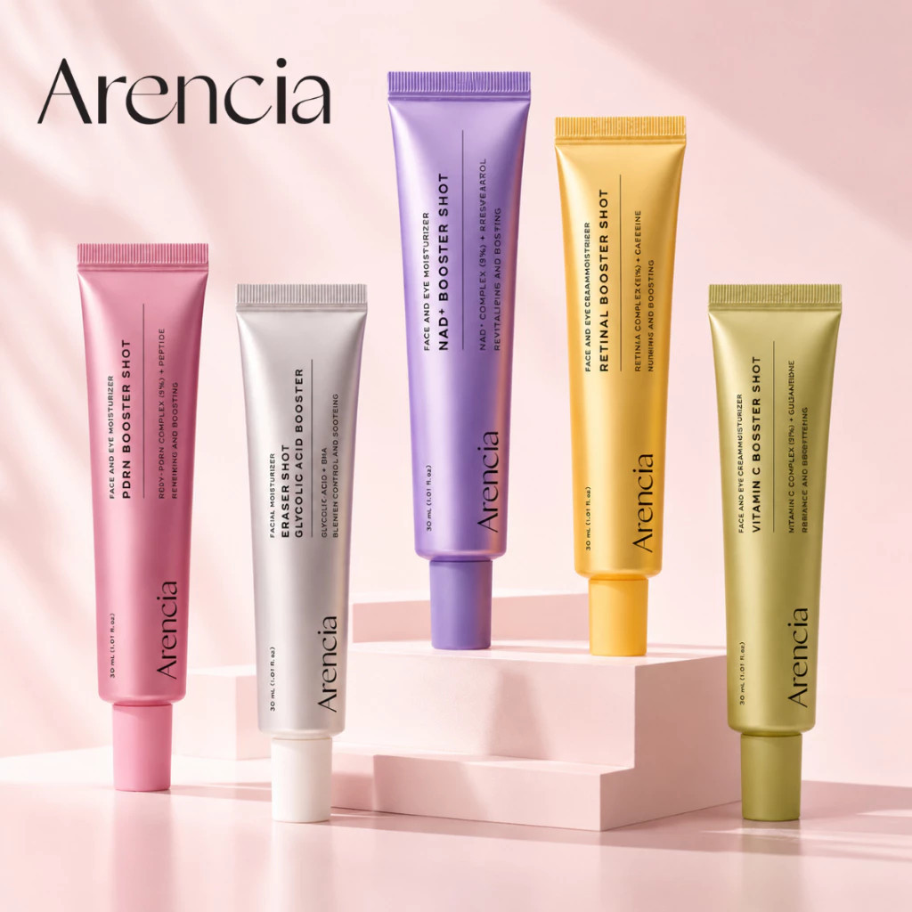 ARENCIA Serum Booster Shot 30ml เซรั่มบำรุงผิวเกาหลี Retinal Vitamin C PDRN NAD+ TXA Glycolic Acid เลือกสูตร