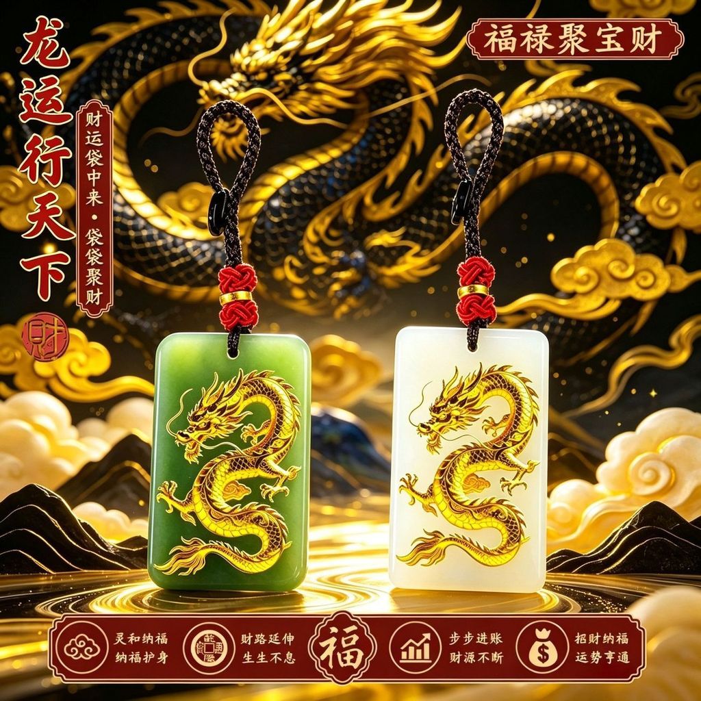 新款 龙行天下单 underwire buggy ผู้ชายและผู้หญิงแบบพกพาแนะนําใหม่การเลือกของ dragon world พวงกุญแจพกพา20260