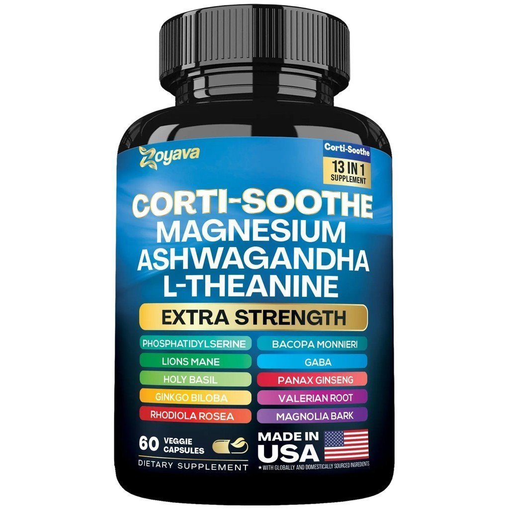 ZoyavaCorti-heSupplement,All-in-OneCortisolอาหารเสริมพร้อม,Ashwagandha,&10+เสริมเสริมเสริมเสริมเสริม