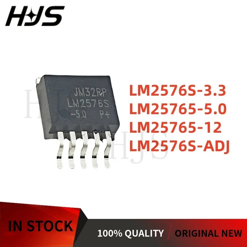 5PCS LM2576S-3.3 LM2576S-5.0 TO263-5 LM2576S-ADJ LM2576S-12 LM2576 LM2576S TO-263 ปรับตัวควบคุมแรงดั