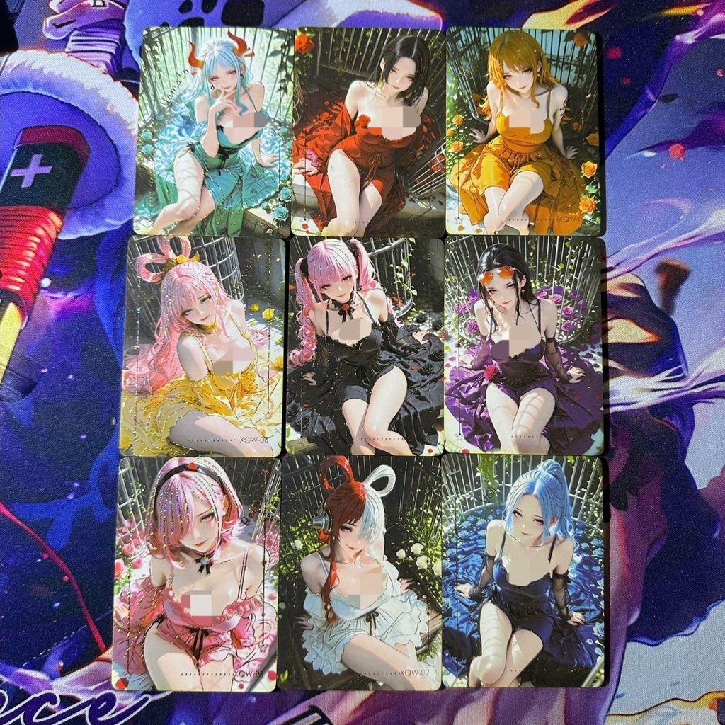 One Piece Goddess Set Card Dragon Card Club Flower Garden Fangzi ชุดการ์ดสะสม 9 ใบ