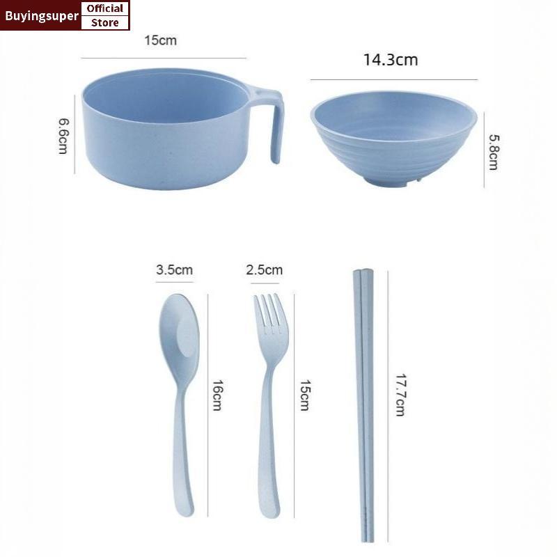 JOE Ramen Bowl Set Ramen Noodles Bowl ตะเกียบ Ramen Bowl Microwavable Cooker Bowl พร้อมฝาปิด LR
