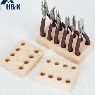 [H&K] คีมไม้ Storge Holder สําหรับ Stingering คีมเครื่องตัดลวดของขวัญสําหรับ DIY Work Friends Family Keep Tools เรียบร้อย Stored {th}