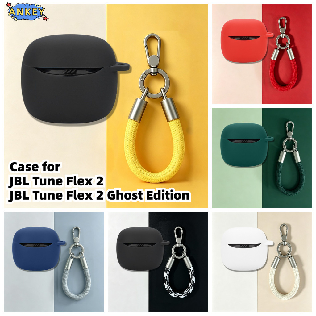 Compatible with JBL Tune Flex 2 Ghost Edition Bluetooth Earphone Silicone Protective Case for JBL Tu