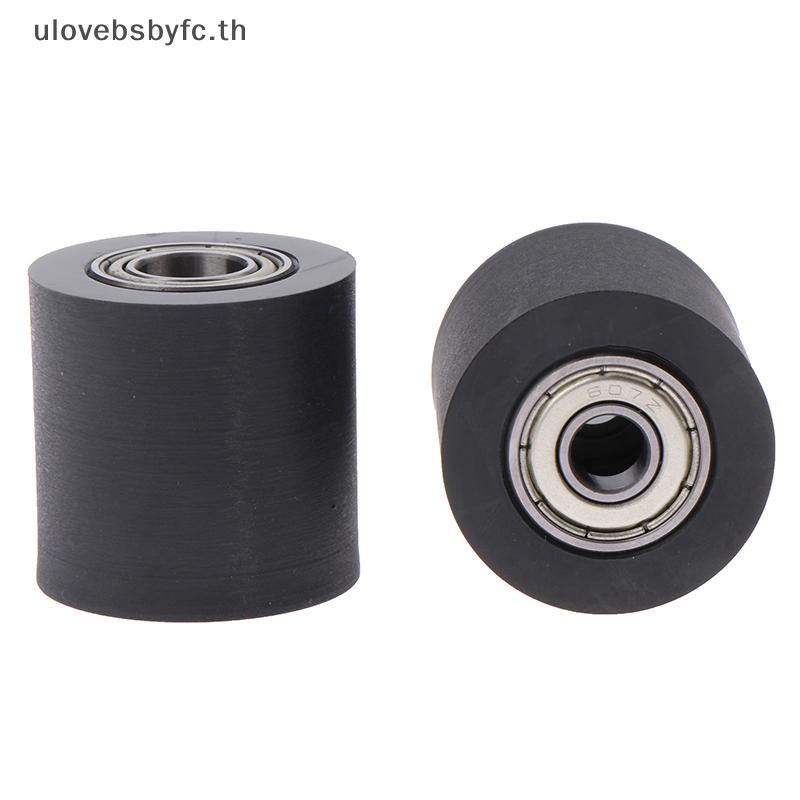 OOVE พร้อมแบริ่งคู่ Mute Flat Guide ล้อ Bore 5/6/7/ 8/10 มม.PU Polyurethane Roller เส้นผ่านศูนย์กลาง