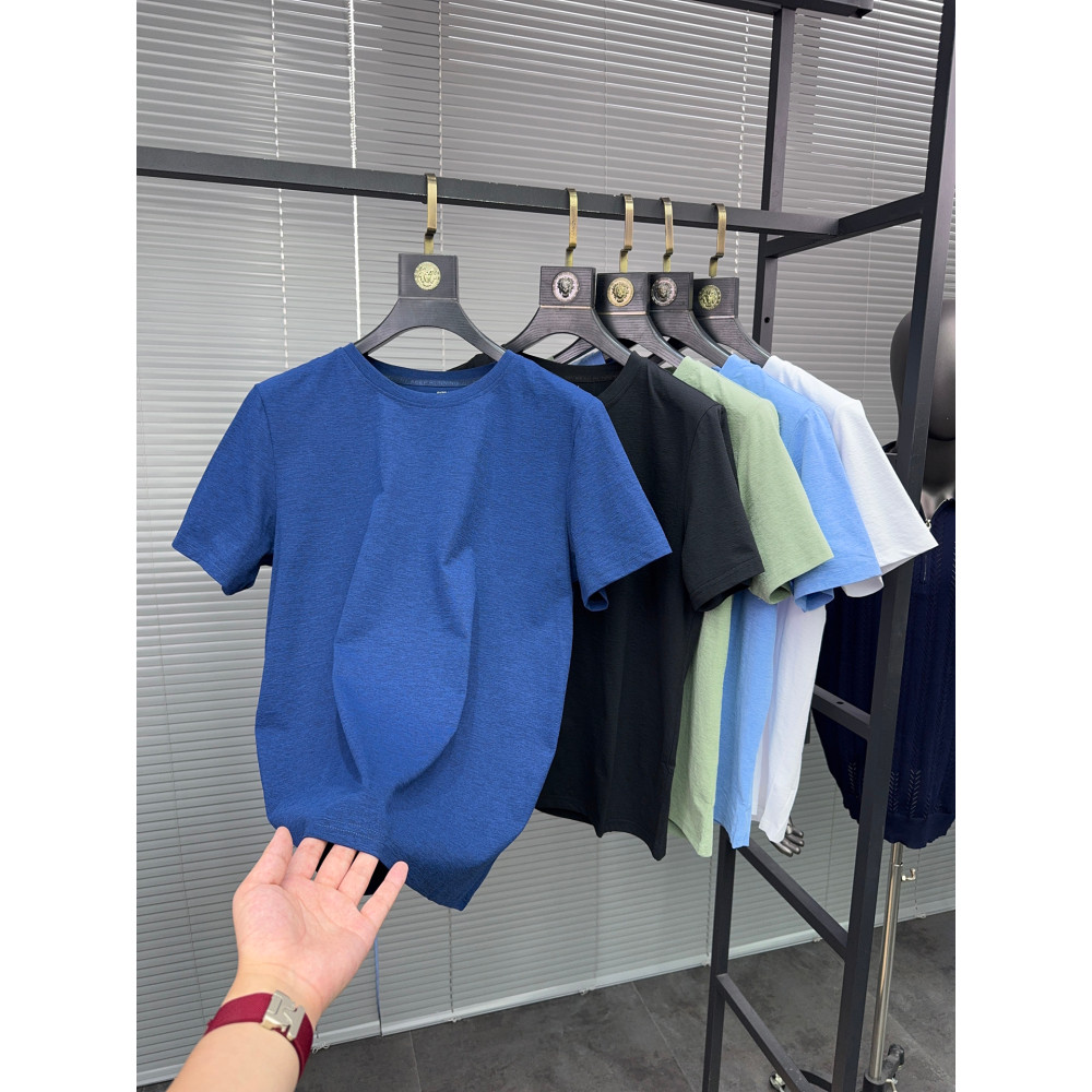 Svip Cool Feeling Quick-Drying Giant สบายแฟชั่นฤดูร้อนรอบคอสีทึบ Breathable ยืดกีฬาลําลองสั้น @